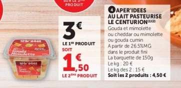Aper'idées au lait pasteurisé Le Centurion