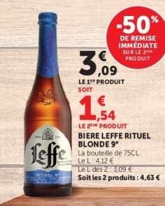 BIERE LEFFE RITUEL BLONDE 9°