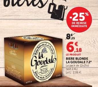 BIERE BLONDE LA GOUDALE 7.2°