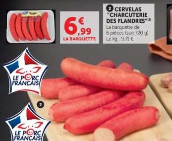 CERVELAS "CHARCUTERIE DES FLANDRES"