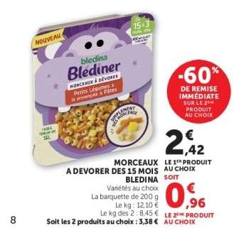 Morceaux à Dévorer des 15 Mois Bledina