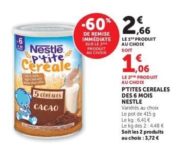 P'tites Cereales des 6 mois Nestlé
