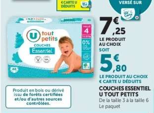 Couches Essentiel U Tout Petits