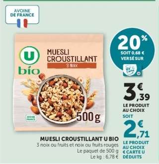 Muesli Croustillant U Bio