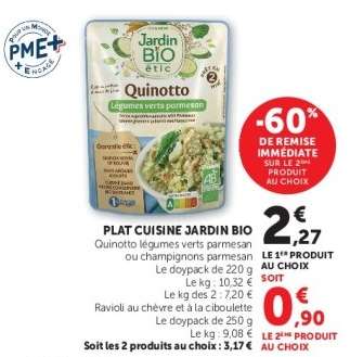 PLAT CUISINE JARDIN BIO