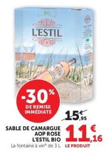 SABLE DE CAMARGUE AOP ROSE L'ESTIL BIO