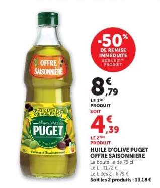 Huile d'Olive Puget Offre Saisonnière