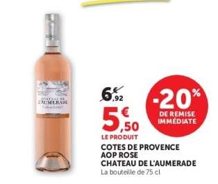 Cotes de Provence AOP Rosé Chateau de l'Aumerade