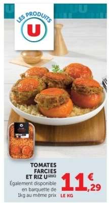 TOMATES FARCIES ET RIZ U