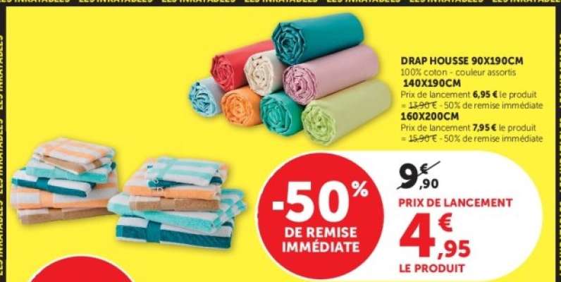 DRAP HOUSSE 90x190CM
