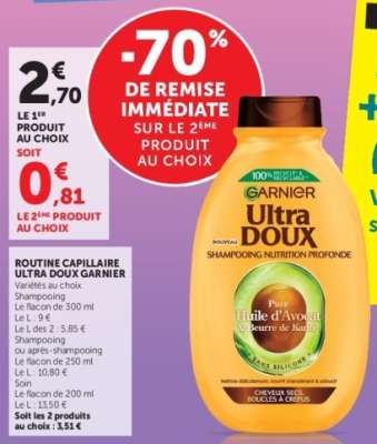 Garnier Ultra Doux Shampooing Nutrition Profonde