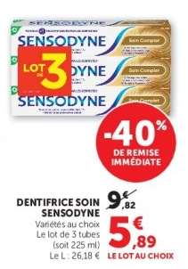 Dentifrice Soin Sensodyne