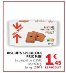 BISCUITS SPECULOOS PRIX MINI