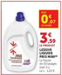 Lessive Liquide Prix Mini