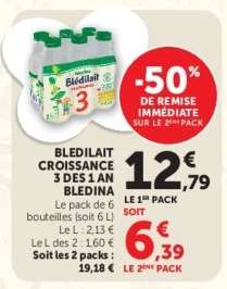 BLEDILAIT CROISSANCE 3 DES 1 AN BLEDINA