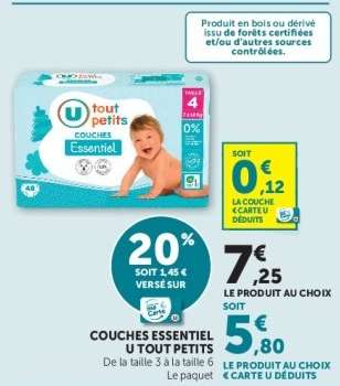 Couches Essentiel U Tout Petits