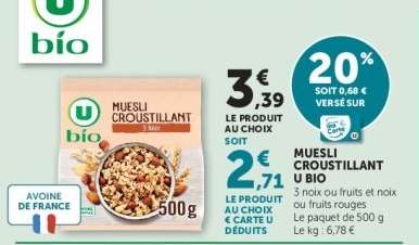Muesli Croustillant U Bio