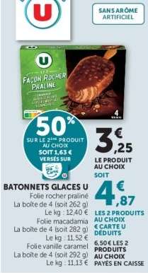 BATONNETS GLACES U
