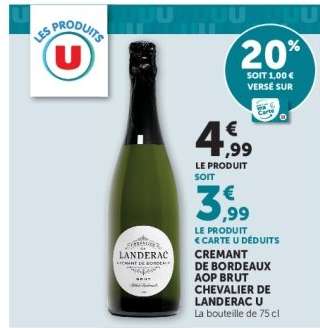 CREMANT DE BORDEAUX AOP BRUT CHEVALIER DE LANDERAC U