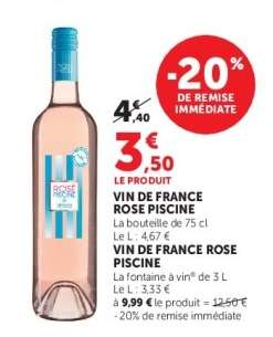 Vin de France Rosé Piscine