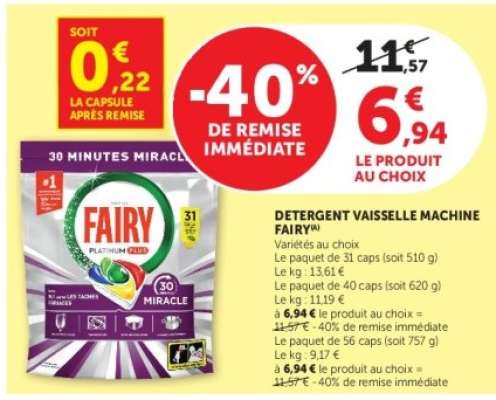 Detergent Vaisselle Machine Fairy