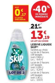LESSIVE LIQUIDE "SKIP"