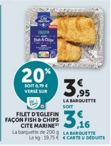 FILET D'EGLEFIN FAÇON FISH & CHIPS CITE MARINE