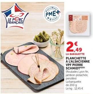 PLANCHETTE À L'ALSACIENNE VPF PIERRE SCHMIDT