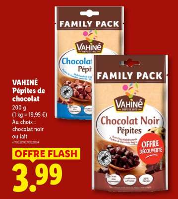 VAHINÉ Pépites de Chocolat