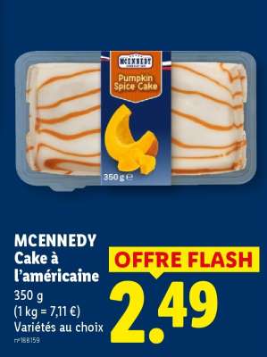 MCENNEDY Cake à l'américaine