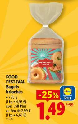 FOOD FESTIVAL Bagels briochés