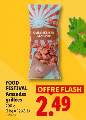 FOOD FESTIVAL Amandes grillées