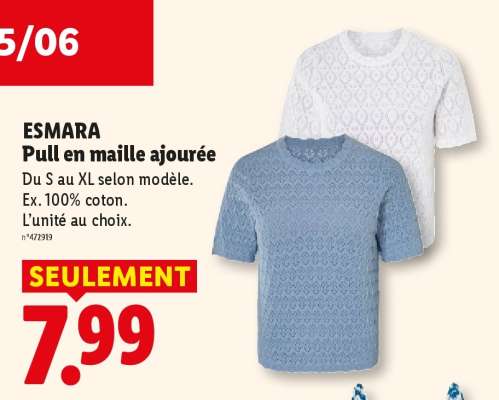 ESMARA Pull en maille ajourée