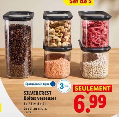 SILVERCREST Boîtes verseuses