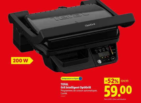 TEFAL Gril intelligent OptiGrill