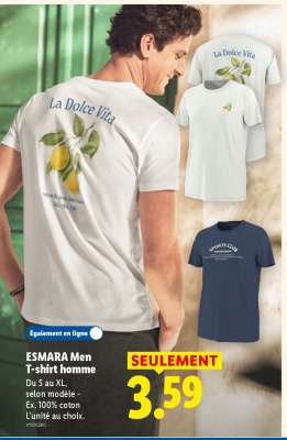 ESMARA Men T-shirt homme