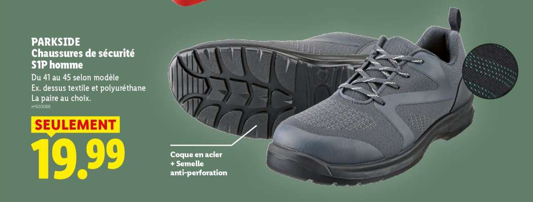 Chaussures de sécurité SIP homme