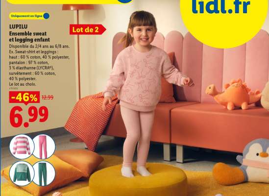 LUPILU Ensemble sweat et legging enfant
