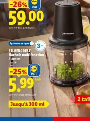 SilverCrest Hachoir multifonction