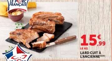 Lard cuit à l'ancienne