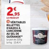 VÉRITABLES RILLETTES D'ANJOU À L'ANCIENNE AU SEL DE GUÉRANDE