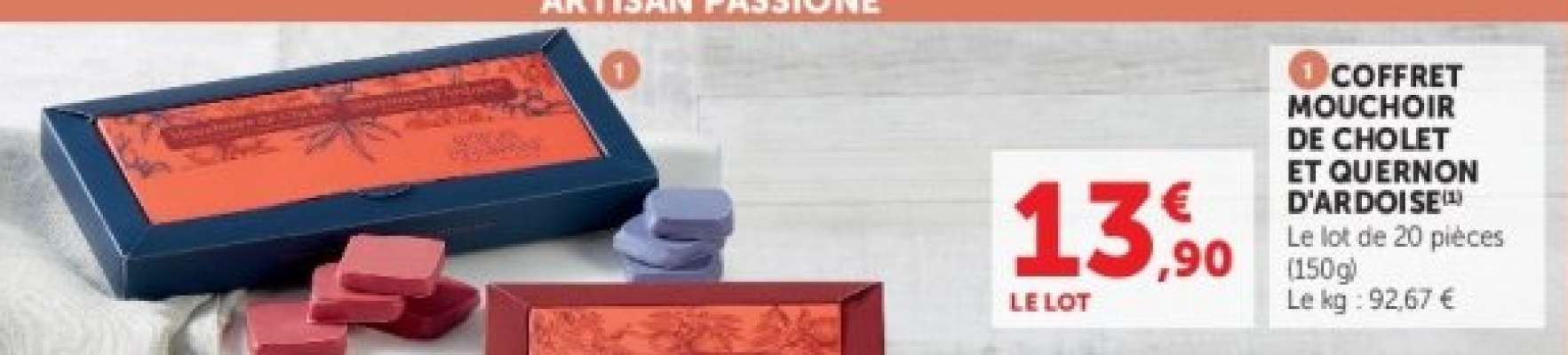 Coffret Mouchoir de Cholet et Quernon d'Ardoise