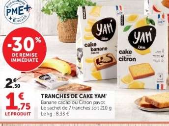 TRANCHES DE CAKE YAM