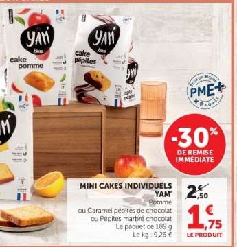 MINI CAKES INDIVIDUELS YAM