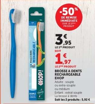 Brosse à dents rechargeable Ehop