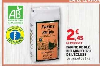FARINE DE BLÉ BIO MINOTERIE DE L'ÉCLUSE