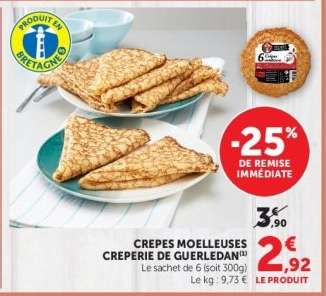 CREPES MOELLEUSES CREPERIE DE GUERLEDAN