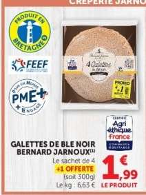 GALETTES DE BLE NOIR BERNARD JARNOUX