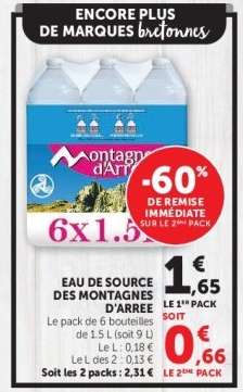 EAU DE SOURCE DES MONTAGNES D'ARREE