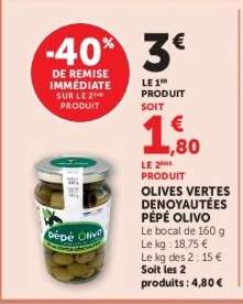 OLIVES VERTES DENOYAUTÉES PÉPÉ OLIVO